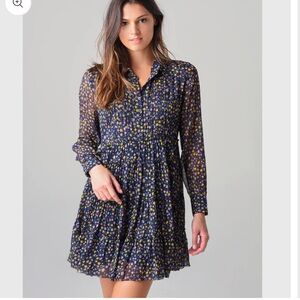 Zadig & Voltaire dress rapidy crinkle print